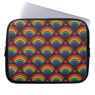 Housse Pour Ordinateur Portable Motif Heart & Rainbows