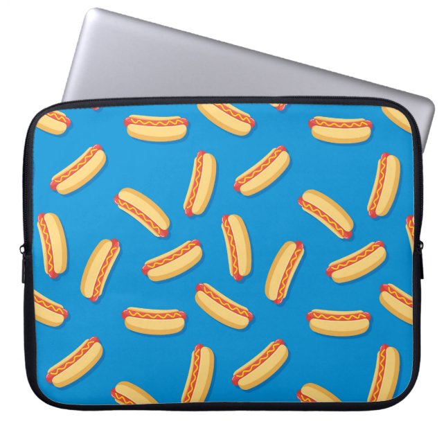 Housse Pour Ordinateur Portable Motif Hotdogs de restauration rapide (Devant)
