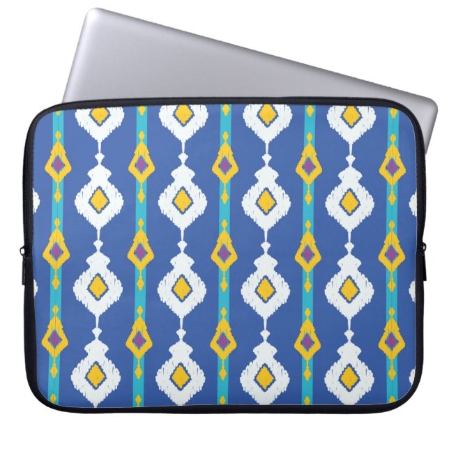 Housse Pour Ordinateur Portable Motif Ikat sans soudure  (Devant)