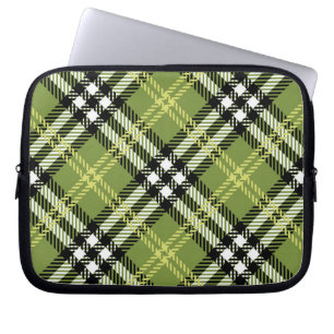 Housse Pour Ordinateur Portable Motif irlandais vert de plaid