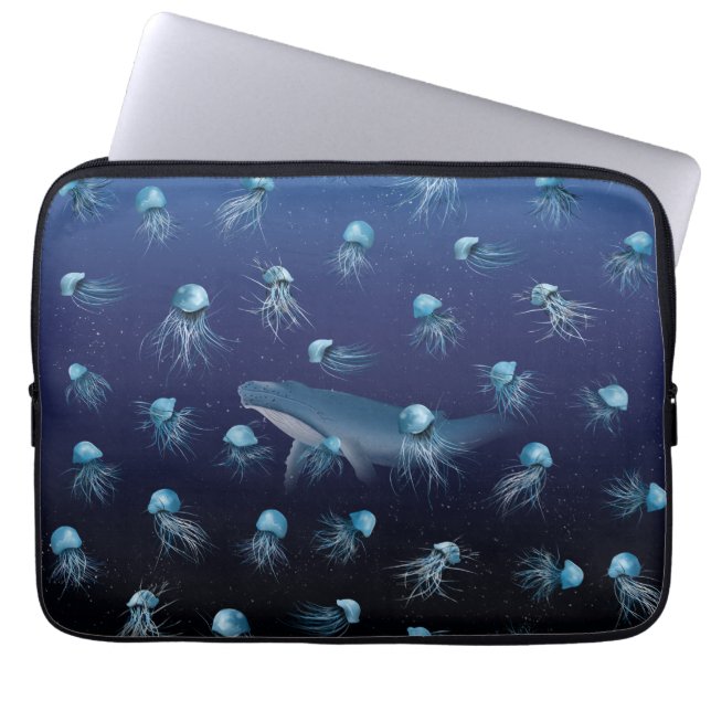 Housse Pour Ordinateur Portable Motif JELLYFISH (Devant)
