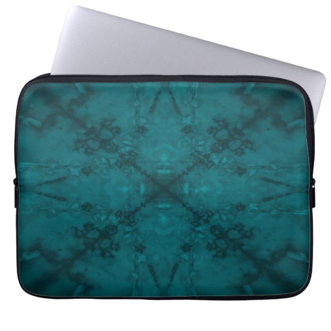 Housse Pour Ordinateur Portable Motif kaléidoscope étoile verte (Devant)