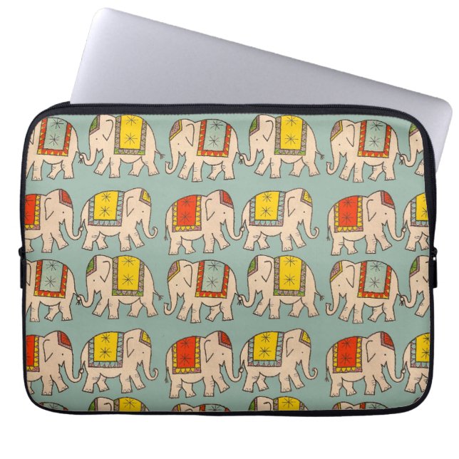 Housse Pour Ordinateur Portable Motif mignon d'éléphant d'éléphants de cirque de (Devant)