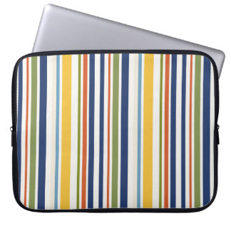 Housse Pour Ordinateur Portable Motif moderne de rayures verticales colorées