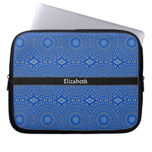 Housse Pour Ordinateur Portable Motif moderne élégant personnalisé Bleu noir