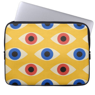 Housse Pour Ordinateur Portable Motif Moderne Géométrique Abstrait du Mauvais Œil
