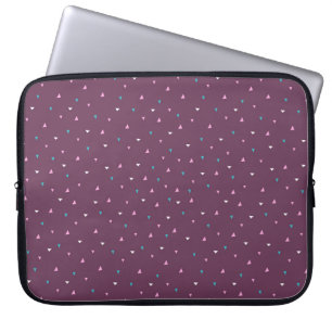 Housse Pour Ordinateur Portable Motif moderne mignon avec triangles. illust vintag