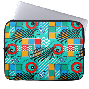 Housse Pour Ordinateur Portable Motif multicolore abstrait créatif moderne