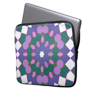 Housse Pour Ordinateur Portable Motif multicolore vintage