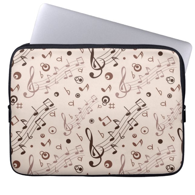 Housse Pour Ordinateur Portable Motif musical (Devant)