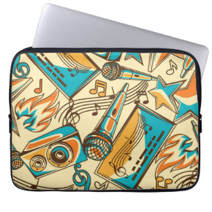 Housse Pour Ordinateur Portable Motif musical