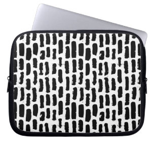 Housse Pour Ordinateur Portable Motif noir de courses de brosse