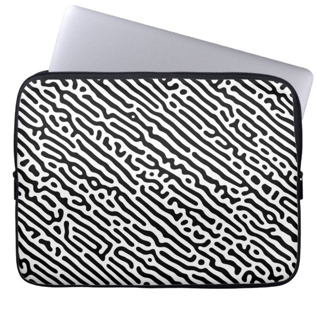 Housse Pour Ordinateur Portable Motif noir et blanc (Devant)