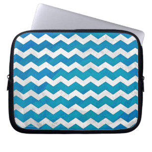 Housse Pour Ordinateur Portable Motif Ocean Blue Chevron