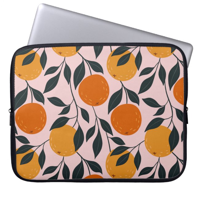 Housse Pour Ordinateur Portable Motif orange vibrant (Devant)