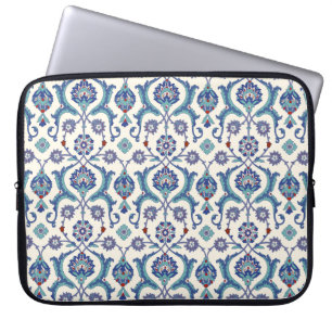 Housse Pour Ordinateur Portable Motif ornemental floral. Cuir arabe traditionnel