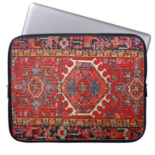 Housse Pour Ordinateur Portable Motif Paisley Persan Turc Antique, Rouge
