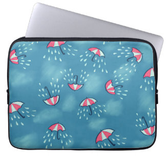 Housse Pour Ordinateur Portable Motif parapluie de pluie amusante