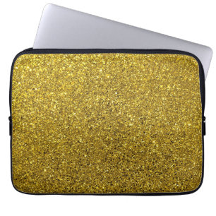 Housse Pour Ordinateur Portable Motif Parties scintillant or