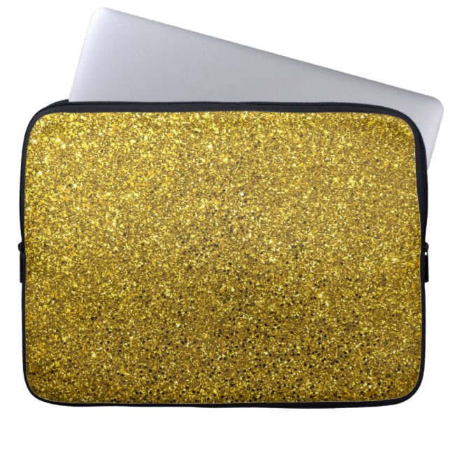 Housse Pour Ordinateur Portable Motif Parties scintillant or (Devant)
