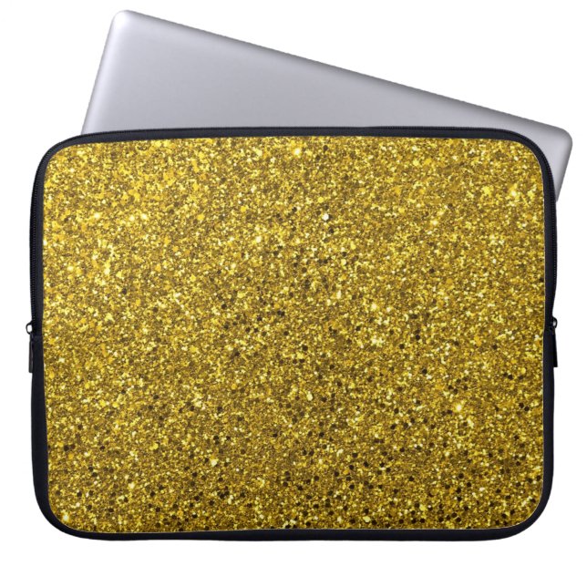 Housse Pour Ordinateur Portable Motif Parties scintillant or (Devant)