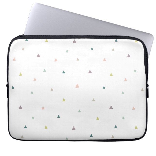 Housse Pour Ordinateur Portable Motif Pastel Triangle (Devant)