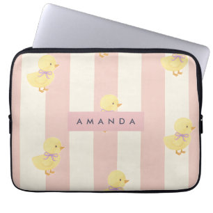 Housse Pour Ordinateur Portable Motif personnalisé Pastel Kawaii Chicks
