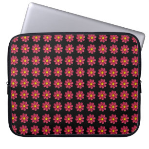 Housse Pour Ordinateur Portable Motif Plasticine rouge sur noir