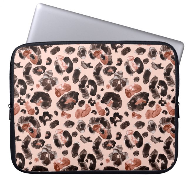 Housse Pour Ordinateur Portable Motif poster de animal léopard d'eau (Devant)