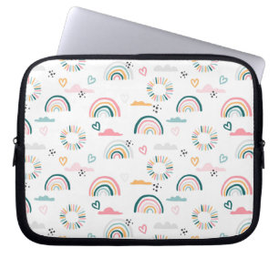 Housse Pour Ordinateur Portable Motif Rainbows & Hearts