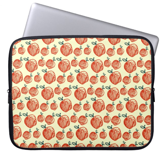 Housse Pour Ordinateur Portable Motif Red Apple Doodle (Devant)