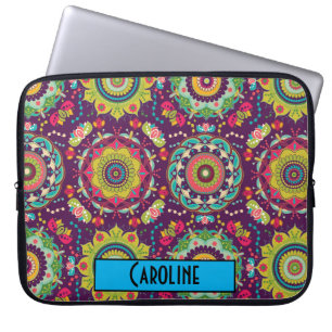 Housse Pour Ordinateur Portable Motif Retro Mandala