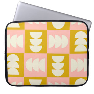 Housse Pour Ordinateur Portable Motif rétro moderne et géométrique du milieu du si