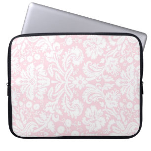 Housse Pour Ordinateur Portable Motif rose de damassé d'ordinateur portable