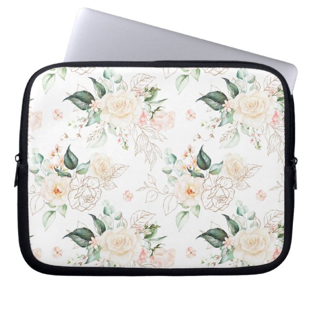 Housse Pour Ordinateur Portable Motif rose Floral Garden (Devant)