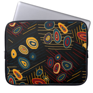 Housse Pour Ordinateur Portable Motif sans couture avec doodles modernes abstraits