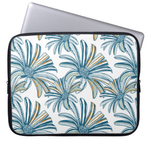 Housse Pour Ordinateur Portable Motif sans couture avec fleurs de gerbera. retour
