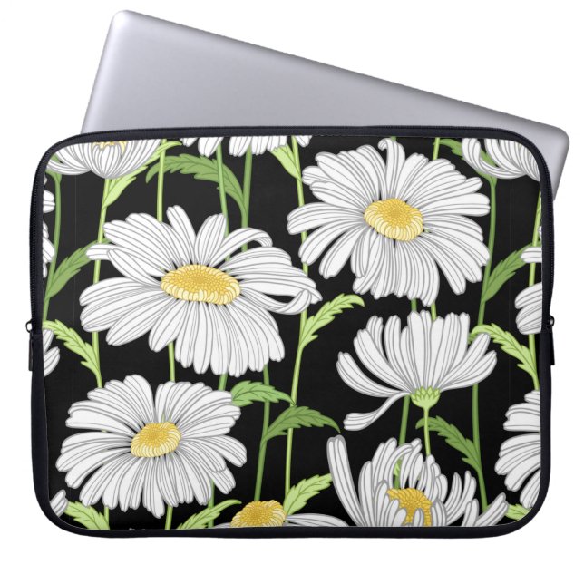 Housse Pour Ordinateur Portable motif sans couture avec fleurs d'été (Devant)