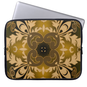 Housse Pour Ordinateur Portable Motif sans couture baroque. Vintage brillant orné