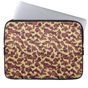 Housse Pour Ordinateur Portable Motif sans couture camouflage vif Doodle noir et r