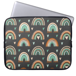 Housse Pour Ordinateur Portable Motif sans couture des coeurs dessinés à la main e