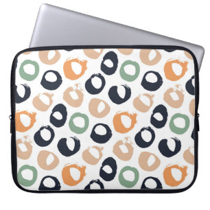 Housse Pour Ordinateur Portable Motif sans soudure à point Polka. Illustration vin