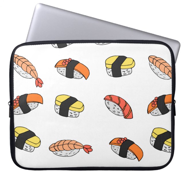 Housse Pour Ordinateur Portable motif sans soudure du Sushi (Devant)
