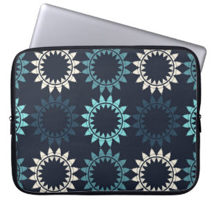 Housse Pour Ordinateur Portable Motif sans soudure. Motif folklorique. Géométrie v