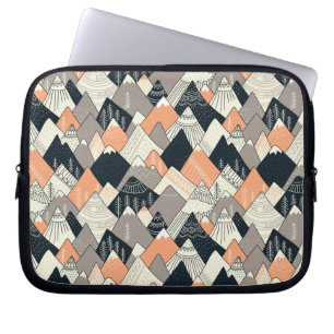 Housse Pour Ordinateur Portable Motif scandinave de montagne de style