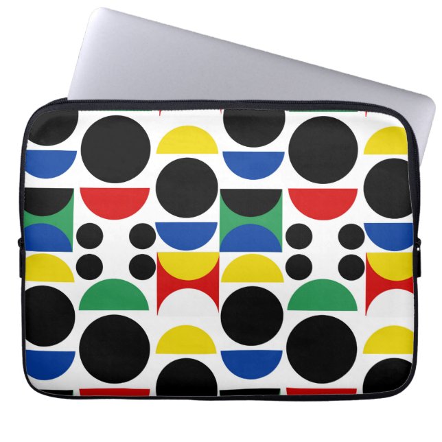 Housse Pour Ordinateur Portable Motif scandinave du Bauhaus du milieu du siècle (Devant)