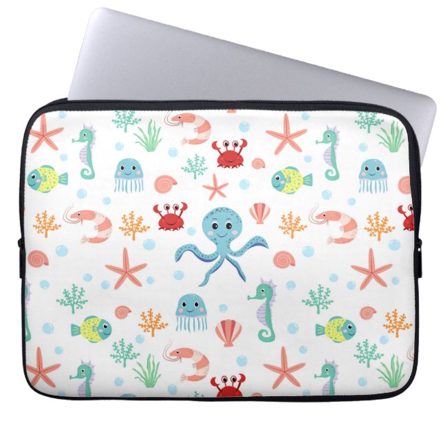 Housse Pour Ordinateur Portable Motif Sea World (Devant)