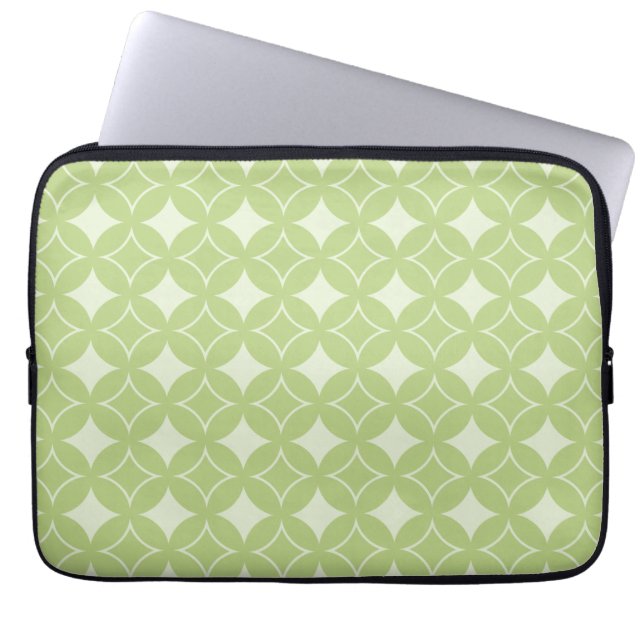 Housse Pour Ordinateur Portable Motif shippo vert olive (Devant)