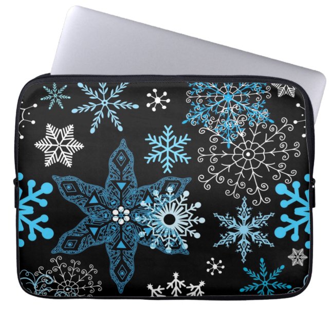 Housse Pour Ordinateur Portable Motif Snowflake (Devant)