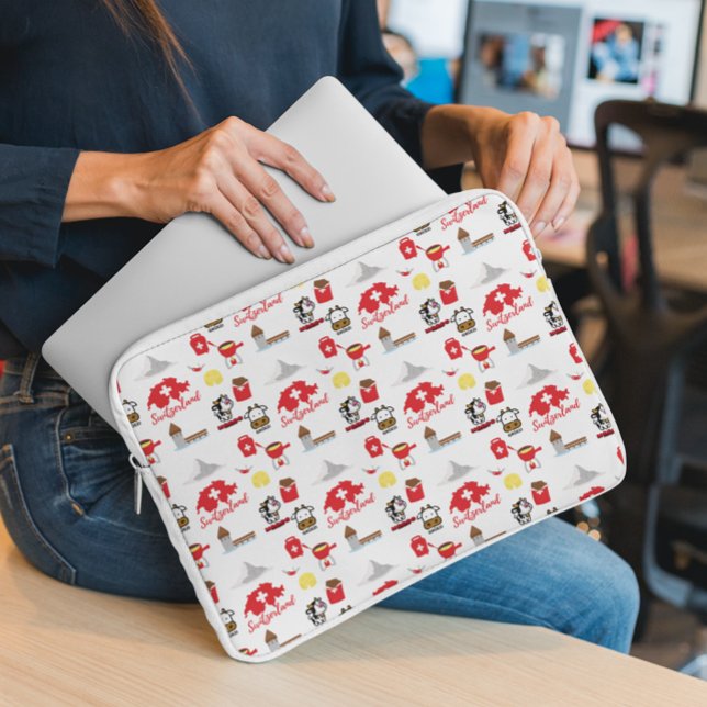 Housse Pour Ordinateur Portable Motif Souvenirs suisses (Créateur téléchargé)